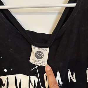 Cotton on tank top black